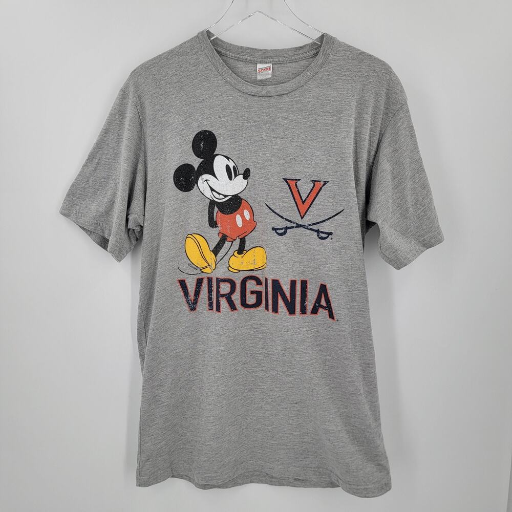 Soffe T Shirt UVA University Of Virginia Disney Mickey Size Medium